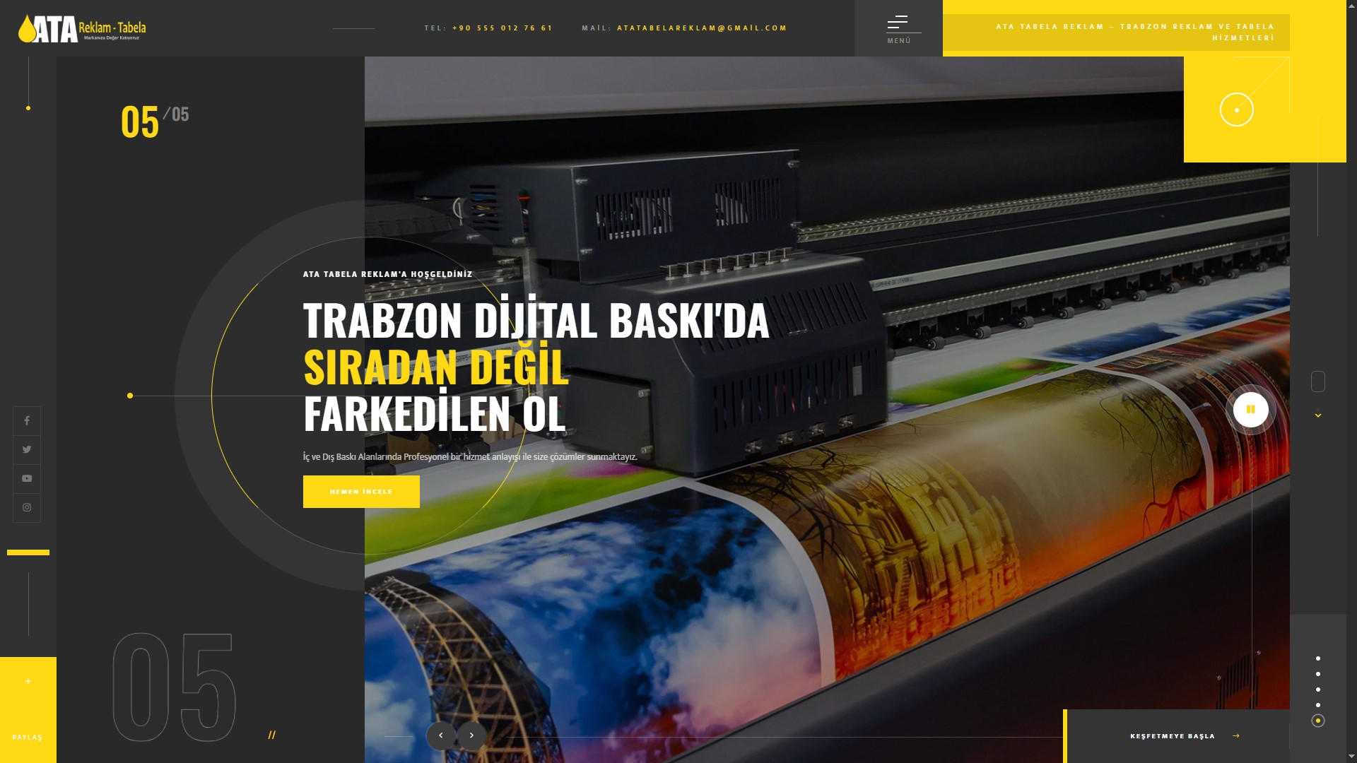 Ata Tabela — Kurumsal Web Sitesi