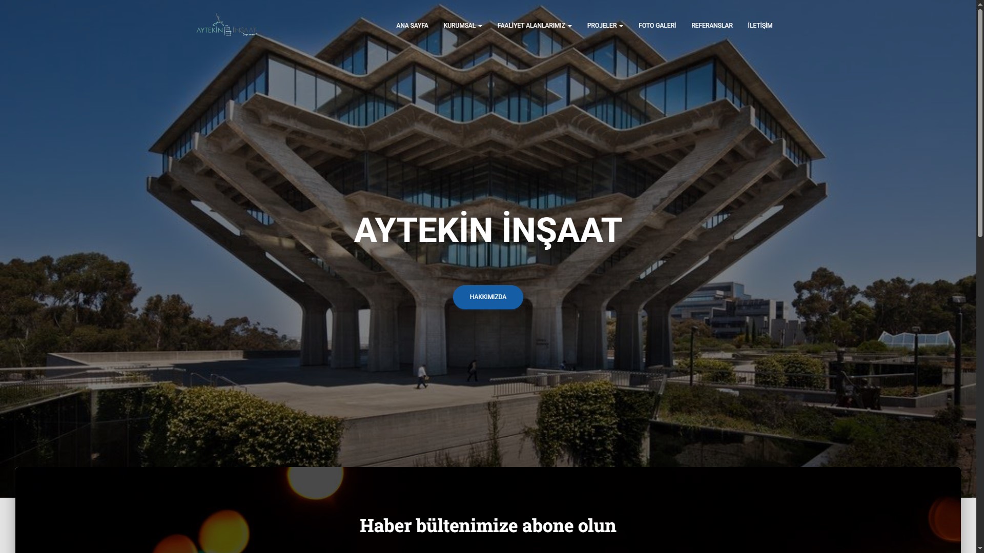 Aytekin İnşaat — Kurumsal Web Sitesi