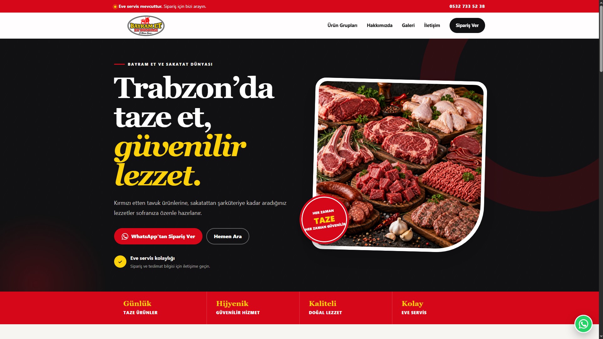 Bayram Et Dünyası — Kurumsal Web Sitesi