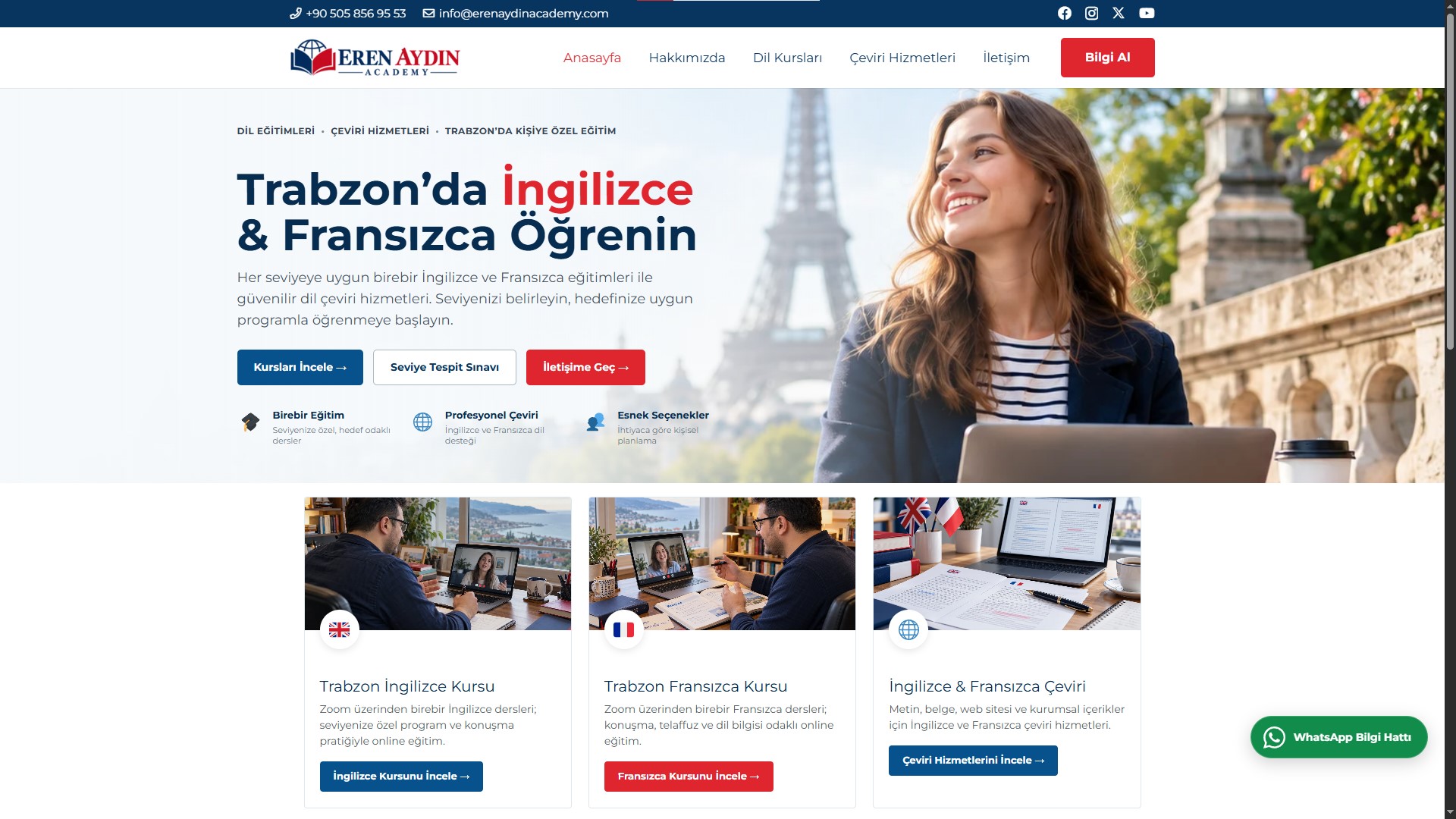 Eren Aydın Academy — Kurumsal Web Sitesi