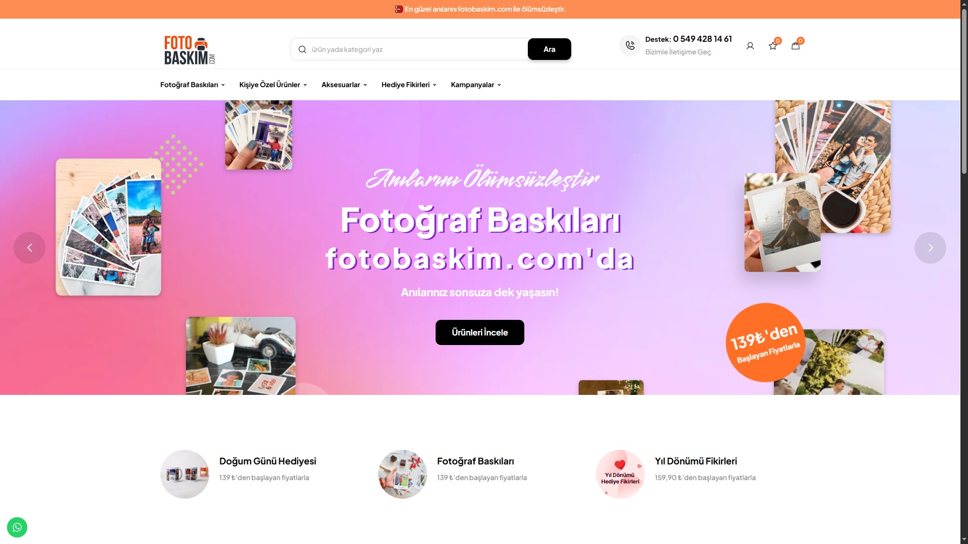 Foto Baskım — E-Ticaret Sitesi