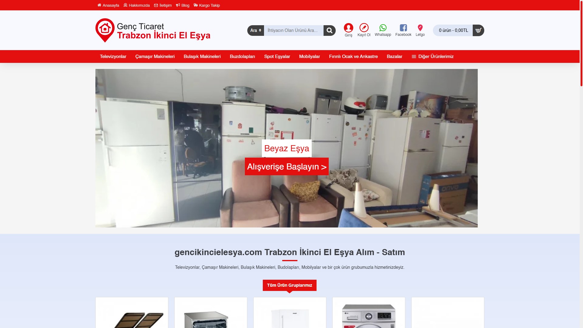 Genç İkinci El Eşya — E-Ticaret Sitesi