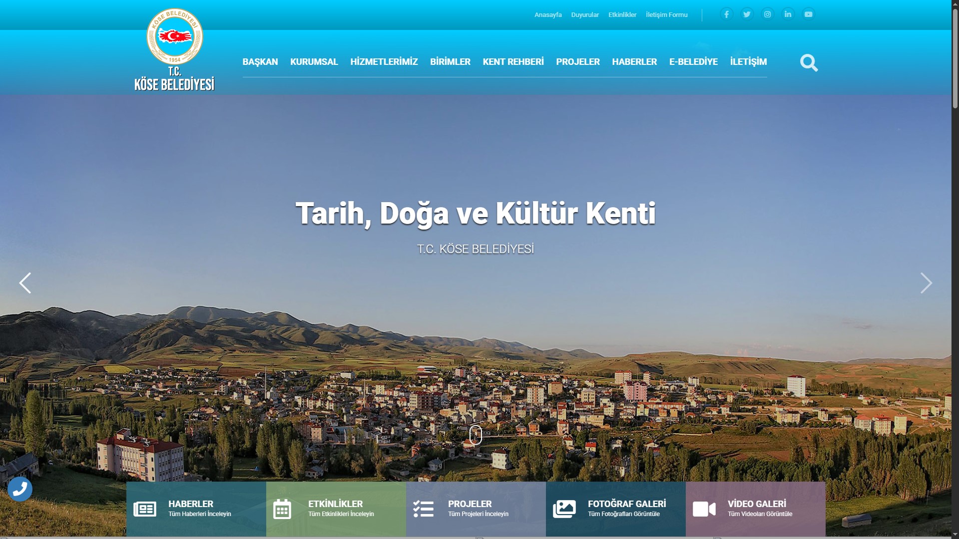 Köse Belediyesi — Belediye Sitesi