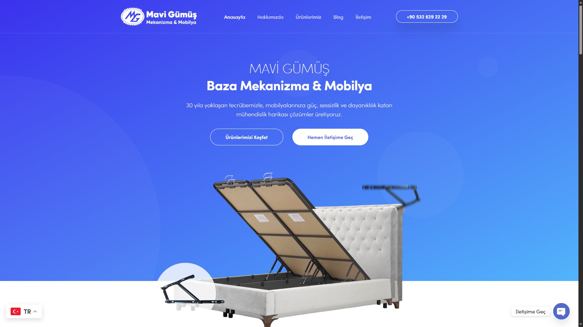 Mavi Gümüş Mobilya — Kurumsal Web Sitesi