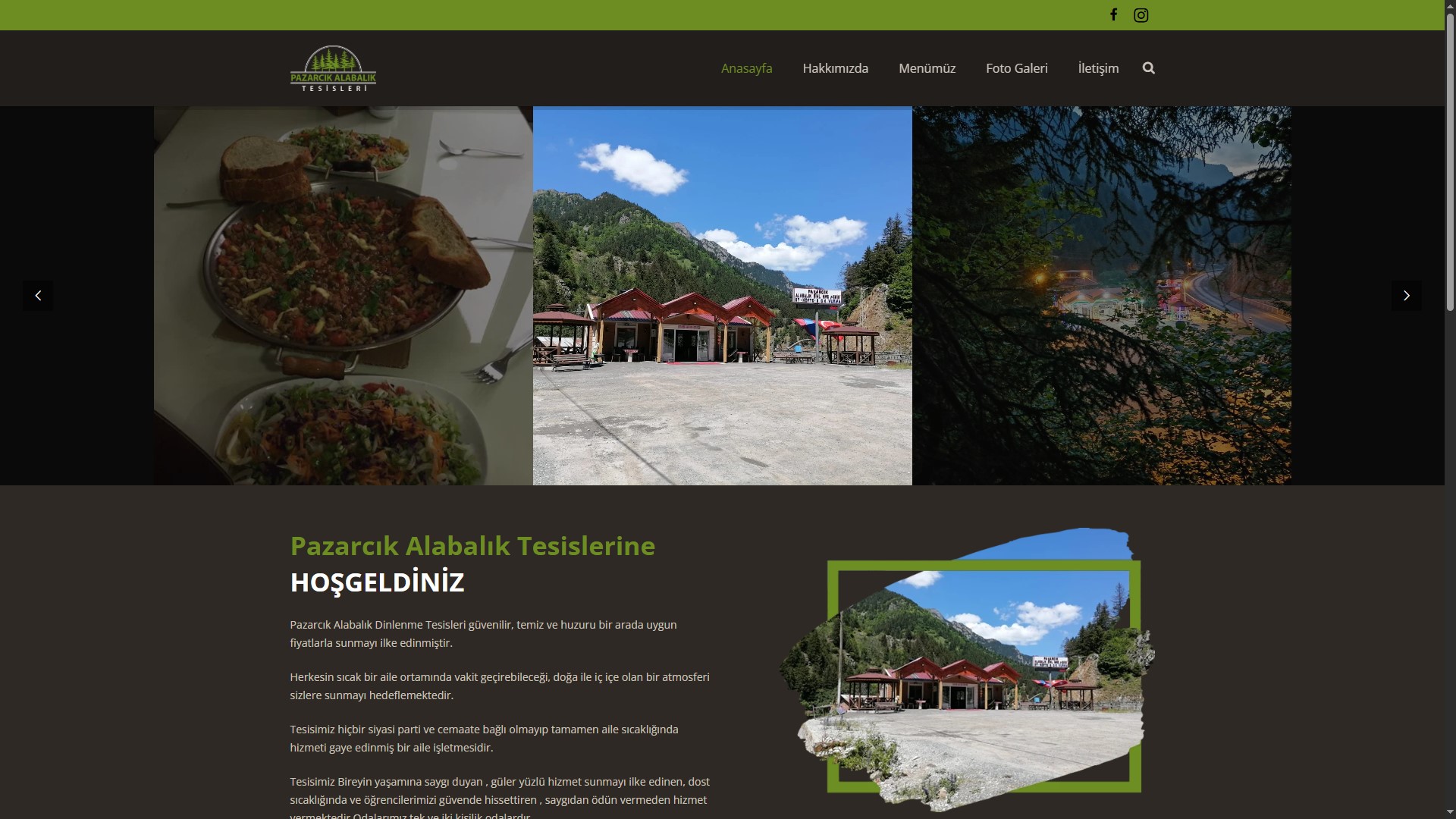 Pazarcık Alabalık Tesisi — Kurumsal Web Sitesi