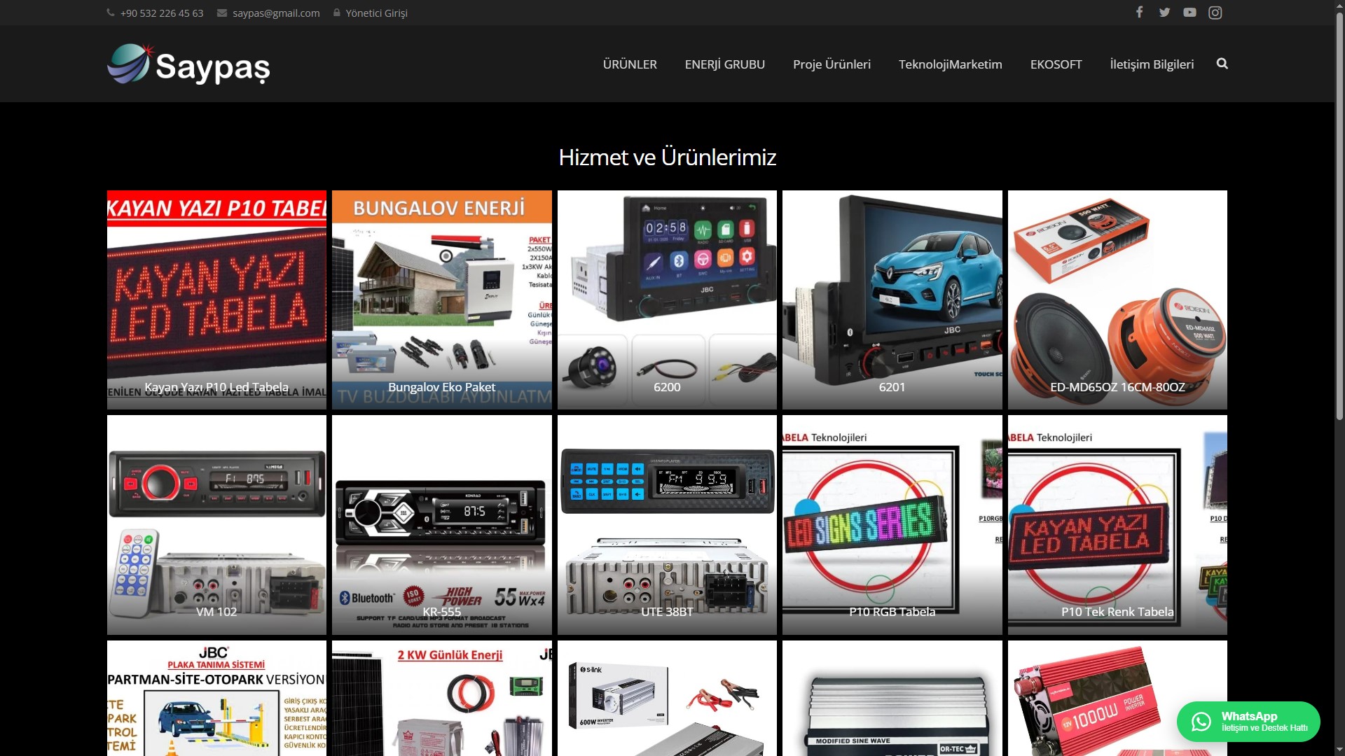 Saypaş Elektronik — Kurumsal Web Sitesi