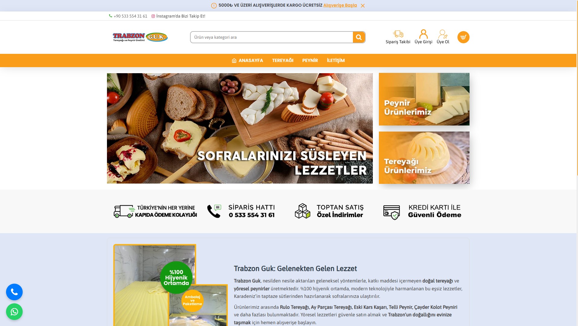 Trabzon Guk — E-Ticaret Sitesi