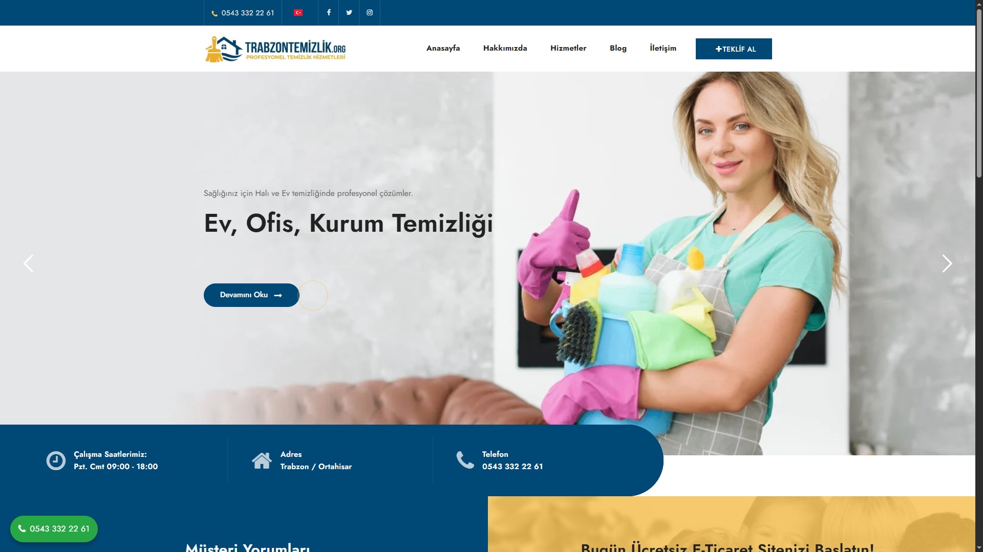 Trabzon Temizlik — Kurumsal Web Sitesi