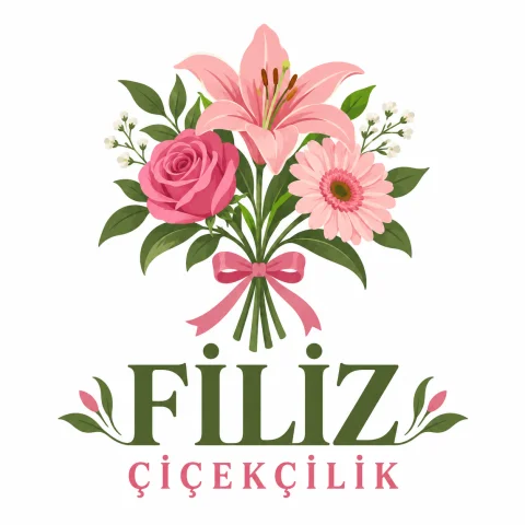 Çiçekçi logo tasarım örneği